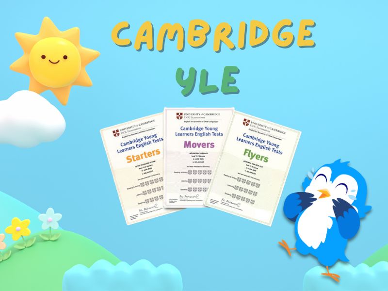 Chứng chỉ tiếng Anh Cambridge YLE cho học sinh tiểu học